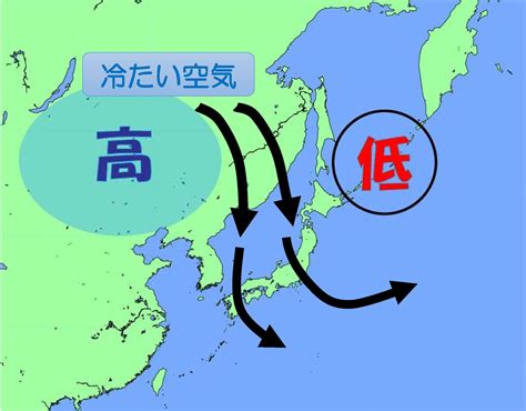 東低西高|西高東低の意味や特徴ってなに？季節風との関係や南。